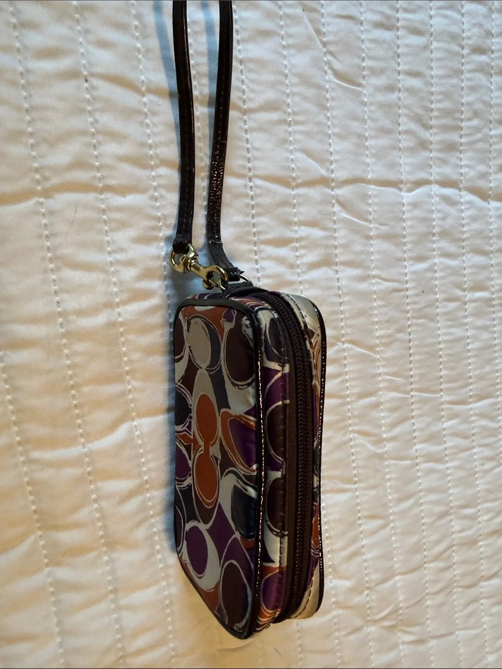 Coach Scribble Wristlet